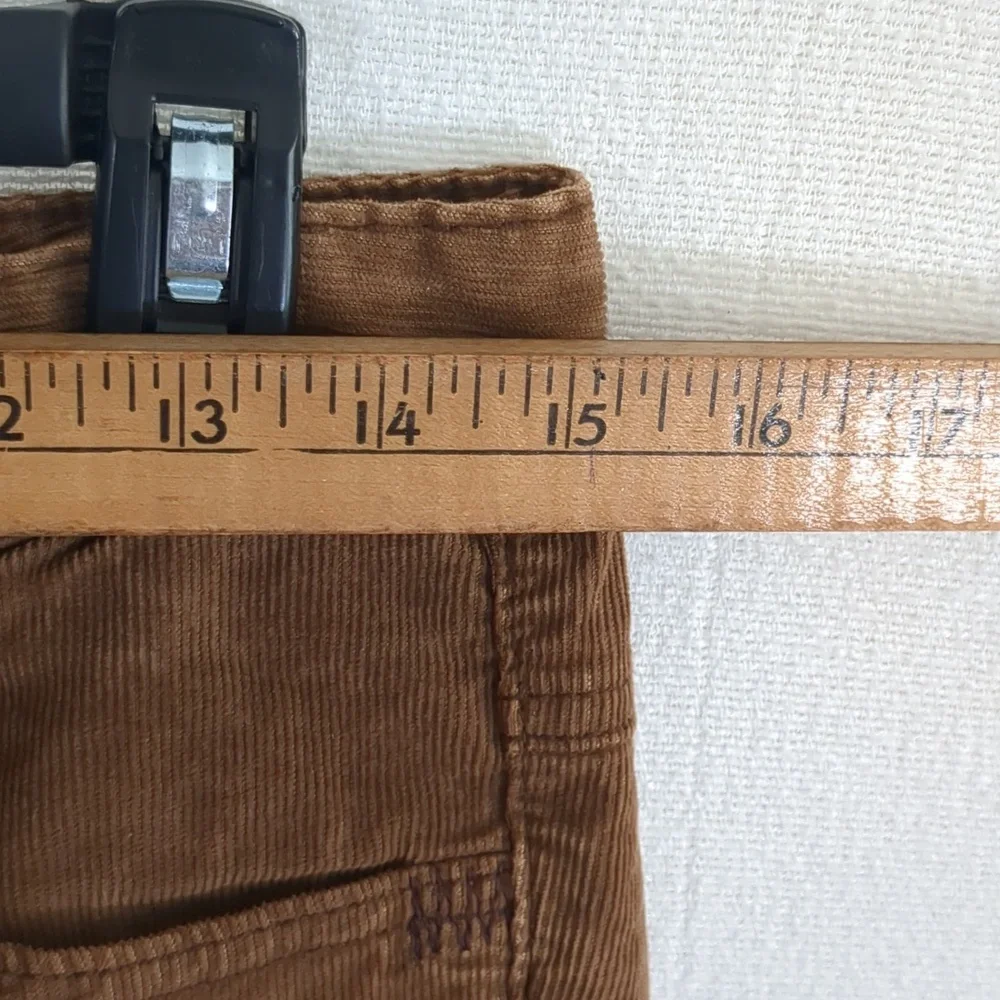 EUC Free People Corduroy Low Rise Skinny Jeans Size 28 Brown Soft Fabric - Picture 9 of 11